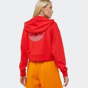 Adidas Originals Trefoil Crop Hoodie